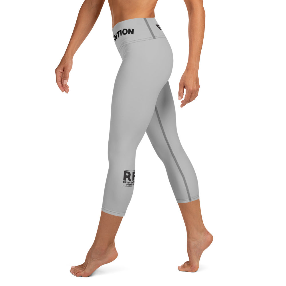 Grey RF Yoga Capri Leggings
