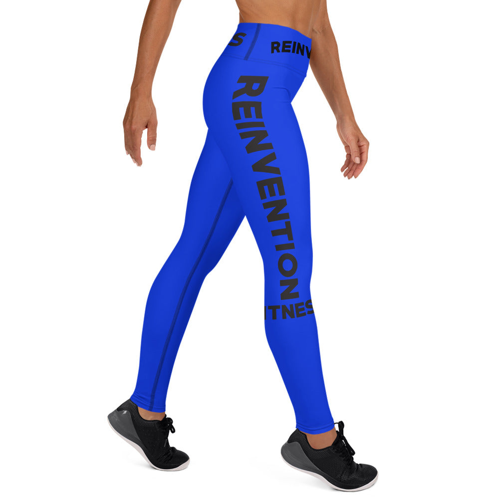 RF Blue Side Logo Yoga Leggings